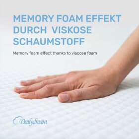 Dailydream viscoelastischer Matratzentopper mit Memory Foam Effekt, Edition &quot;Standard&quot;